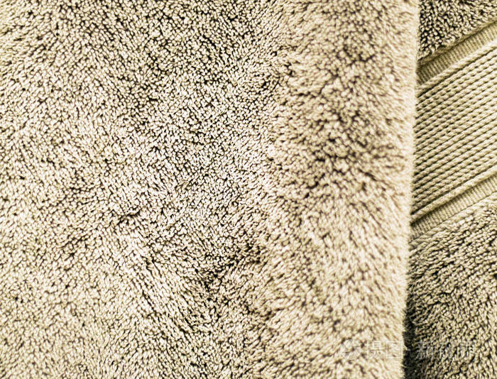 干毛绒灰色棉巾