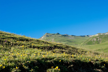 Artvin 在土耳其的高原山区的视图