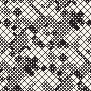 现代时尚的半色调纹理. 无止境的抽象背景与随机大小的平方.