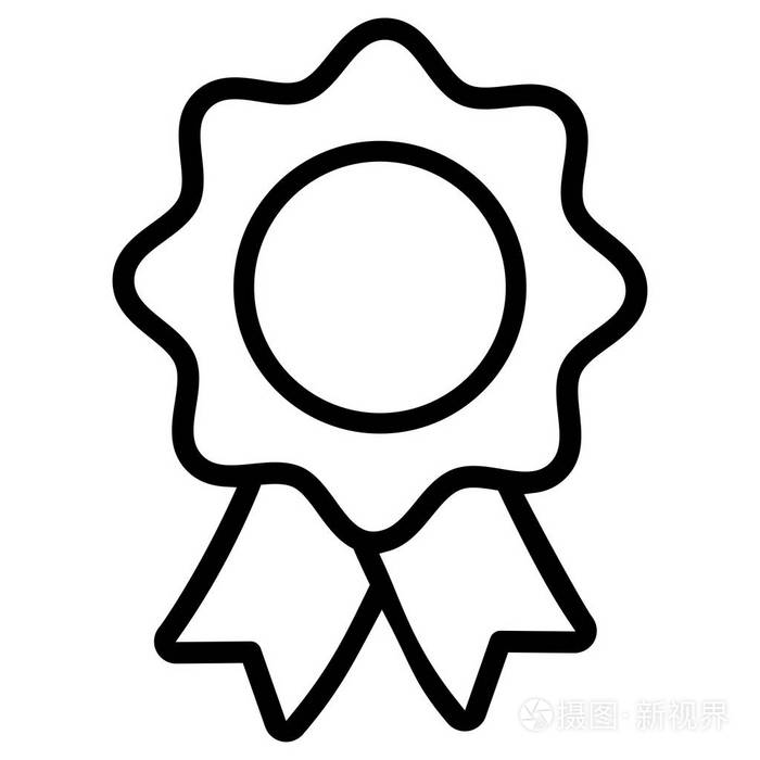 白色背景上的奖图标插画-正版商用图片0zkqhd-摄图新视界
