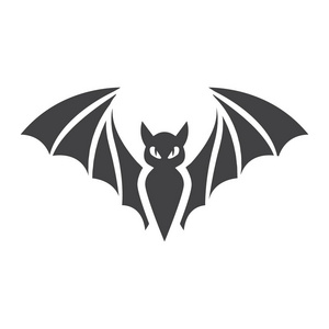 蝙蝠标志符号图标, 万圣节和可怕的动物星座照片