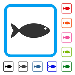 鱼框架图标