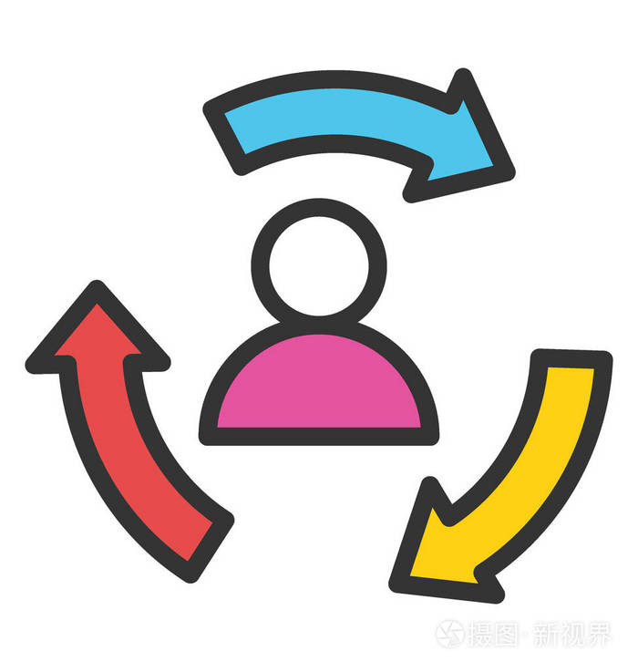 员工离职矢量图标