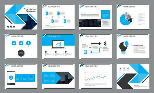 页面布局设计和信息图形元素为演示文稿模板的