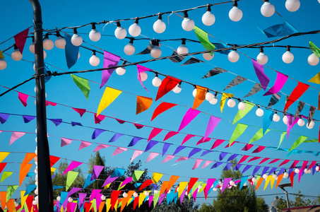 彩旗和锦旗图片