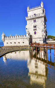 贝伦塔托葡萄牙符号反映葡萄牙里斯本