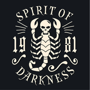 骷髅蝎子排版照片