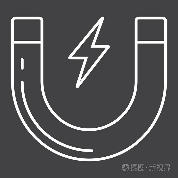 客户吸引力线图标业务和磁铁