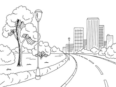 路素描图片-路素描素材-路素描插画-摄图新视界