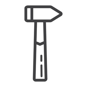 锤线图标 生成和修复 工具标志