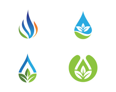 水滴矢量标志模板水滴 logo 模板矢量插图设计水滴 logo 模板矢量插图