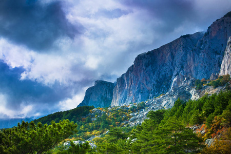 一个美丽的山风景