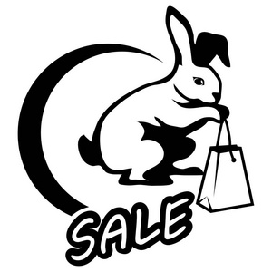 黑色星期五销售与兔