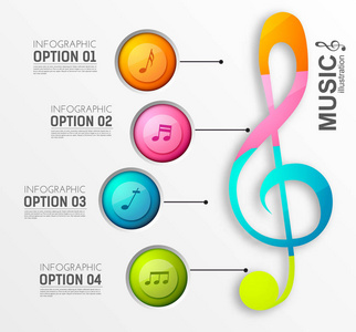 音乐信息图表设计概念