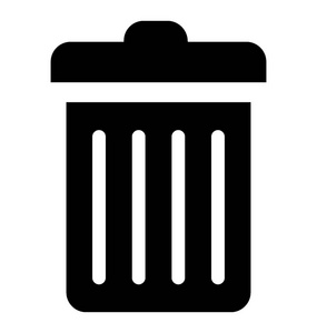 擦垃圾桶符号图片