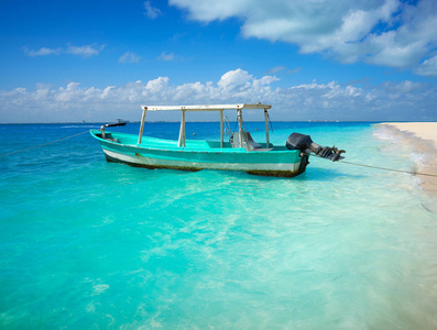 穆赫雷斯岛岛加勒比海滩墨西哥