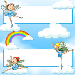 两条彩虹素材图片