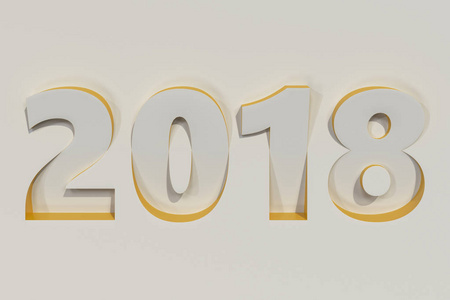 2018 号浅浮雕与黄色边的白色表面
