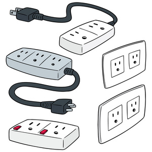 向量集的插头照片