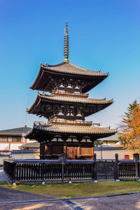 奈良古寺三层塔图片