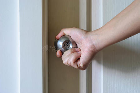 鹿角门把手开门把手照片