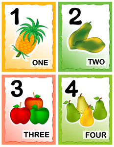 水果数字设计图片