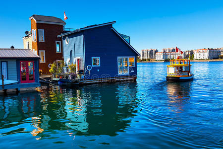 水上出租车蓝色游艇维多利亚加拿大