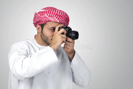 阿拉伯摄影师拍照