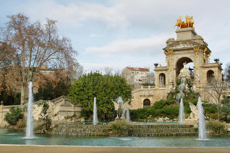 ciutadella公园的喷泉