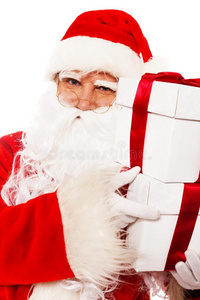 圣诞老人和礼品盒