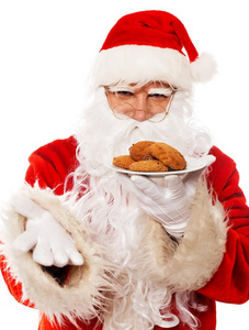 圣诞老人配饼干