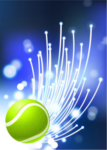 抽象网络背景下的网球
