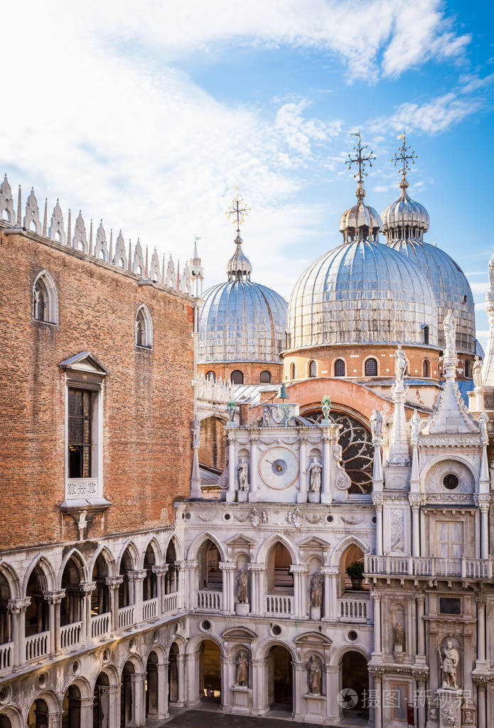威尼斯,意大利-圣马克大教堂