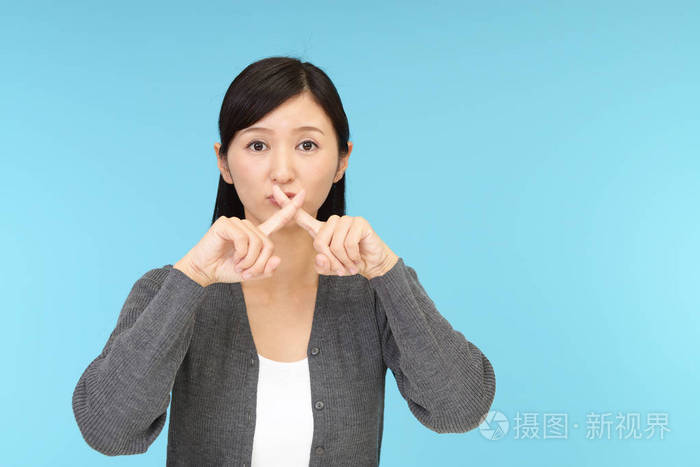 女人示威禁止手势