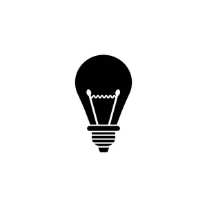 灯具实心图标, 教育业务元素