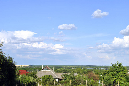 乌克兰村庄的风景