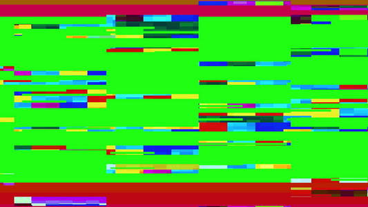 小故障电视屏幕.绿色背景照片