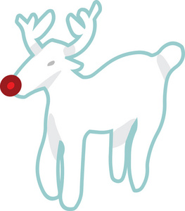 驯鹿圣诞标签圣诞节图标符号