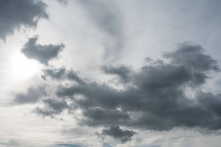 灰色多云天空纹理照片