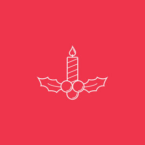 线生日蛋糕符号剪影蜡烛图标派对和庆祝线,填充孤立的矢量图标方形