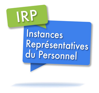 法国 Irp initals 在彩色气泡