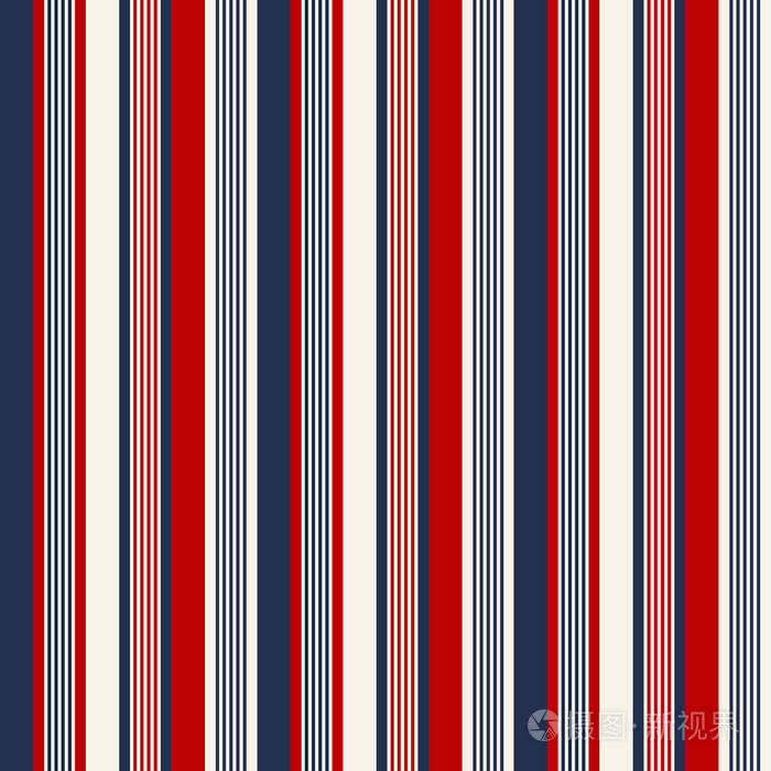 面料复古色彩风格无缝条纹图案抽象向量