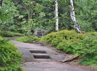 Broumov 的岩层，岩石国家自然保护区