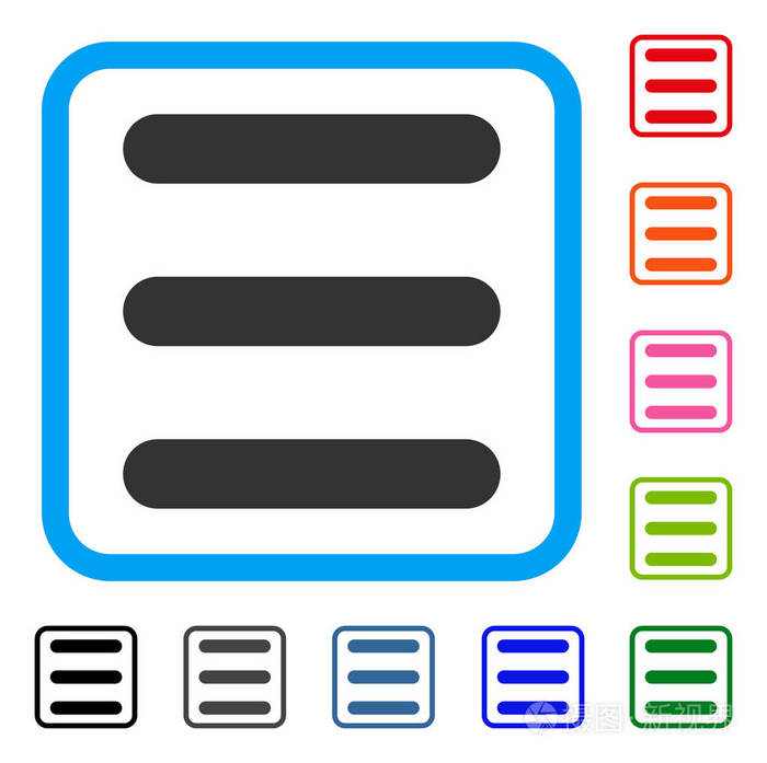 菜单项框式图标