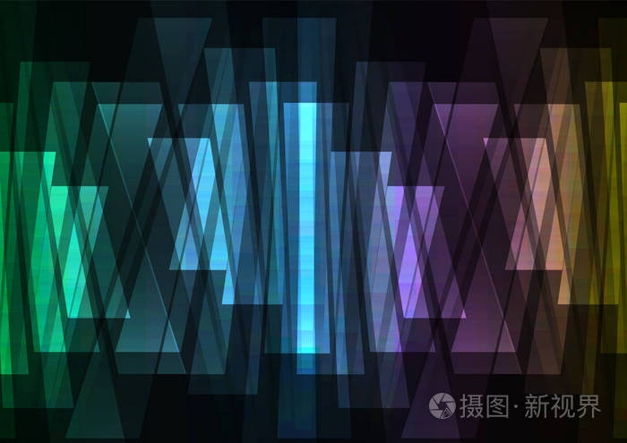 彩虹色条反转抽象背景