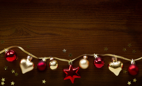 圣诞节假期作文在木背景与拷贝 spac