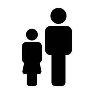 家庭图标矢量平面颜色人标志标志符号象形符号