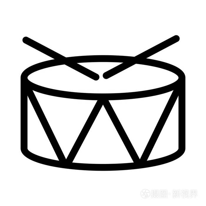 滚筒细线矢量图标插画-正版商用图片0zsacj-摄图新视界