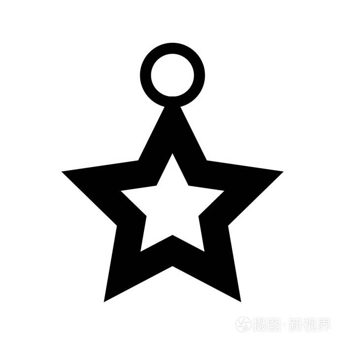 星形装饰符号矢量图标