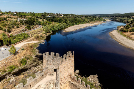 Almourol 的城堡在葡萄牙